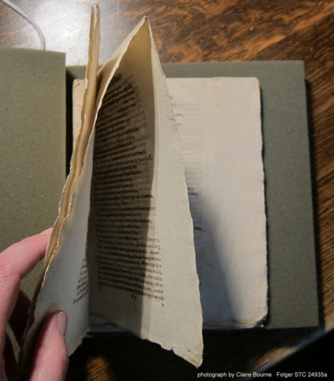book featuring uncut pages