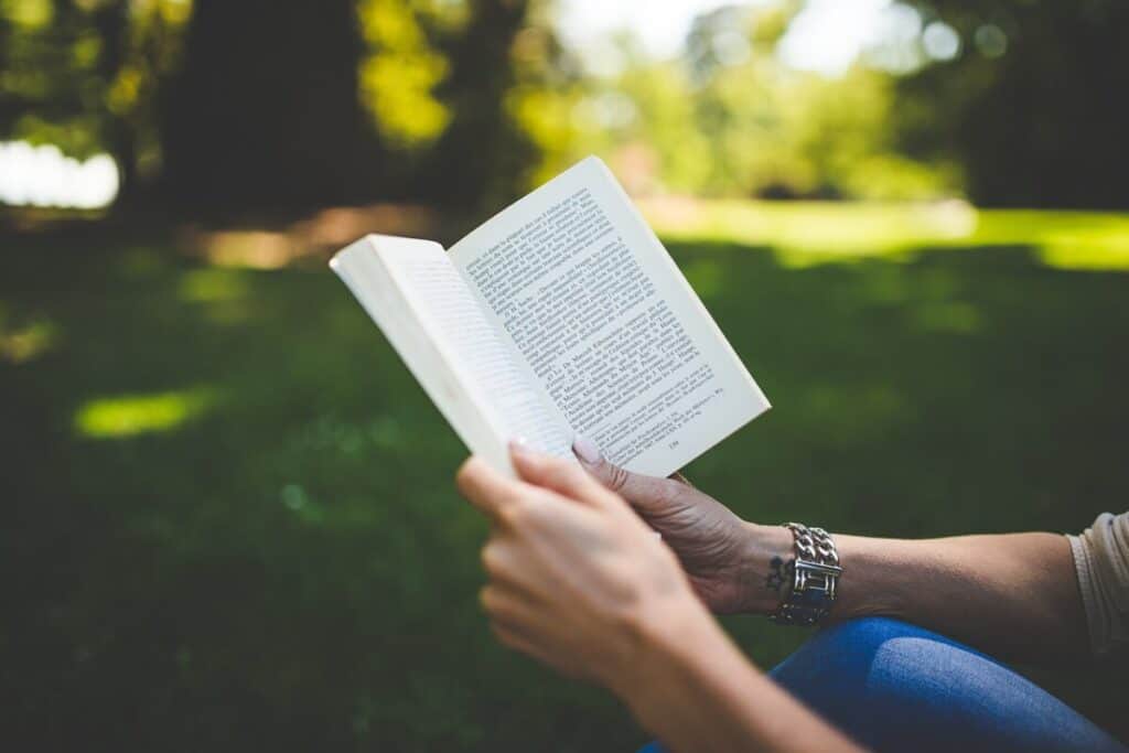 reading in the park